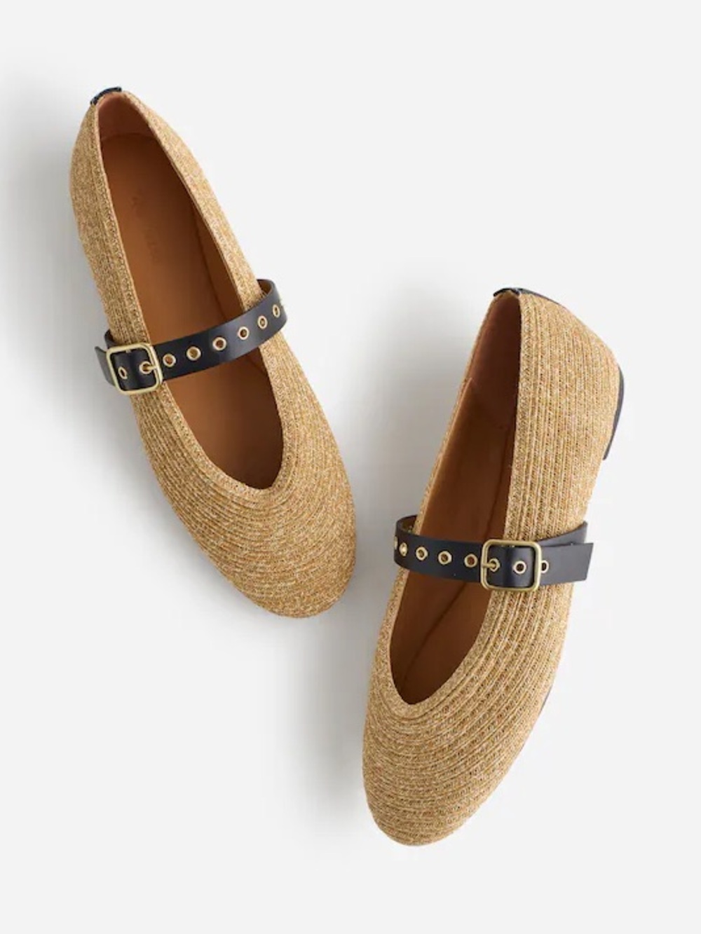 Madewell Remy Natural Multi Mary Jane Flat